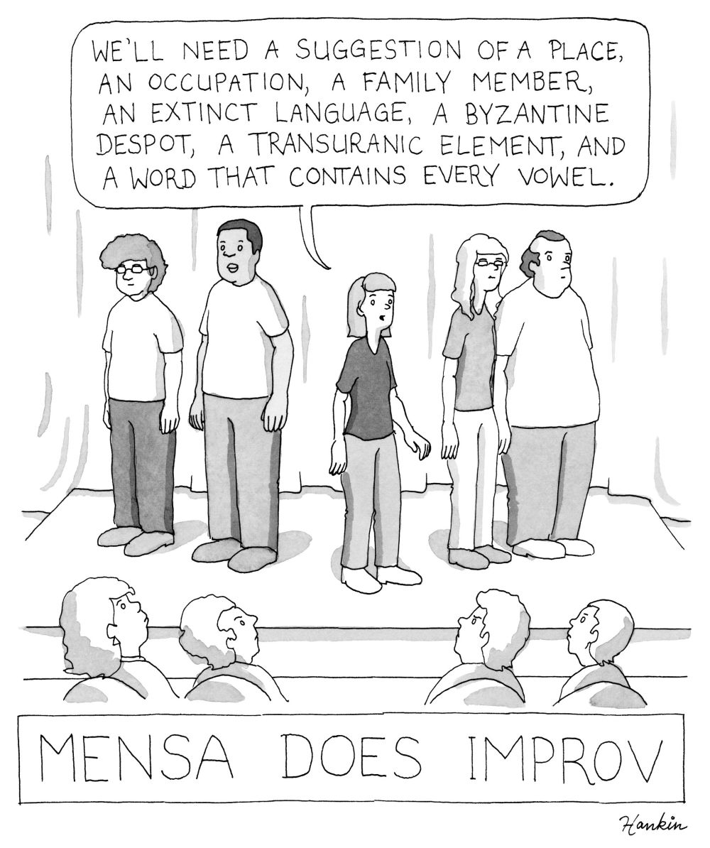 mensa does improv